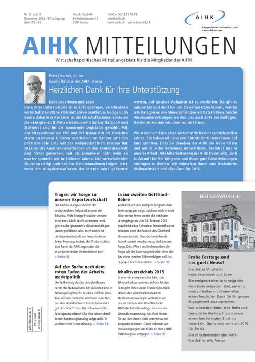 Mitteilungen 12/2015
